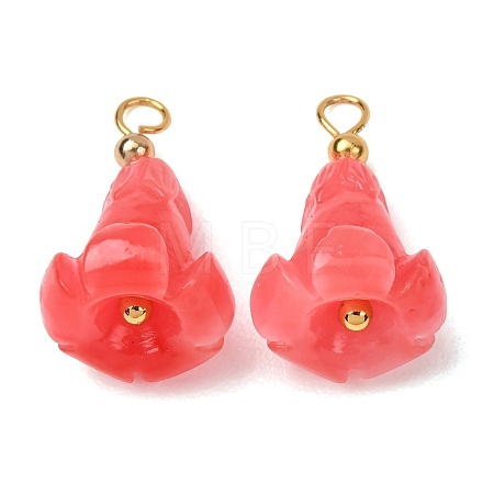 Dyed Synthetic Coral Pendants GG-CBAC295-02G-06-1