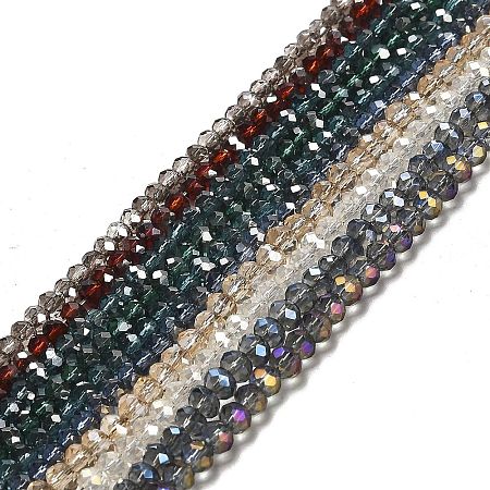 Electroplate Glass Beads Strands EGLA-D020-3x2mm-M2-1