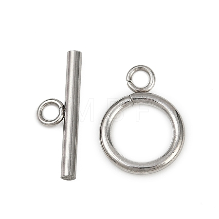 Stainless Steel Toggle Clasps STAS-C126-01A-P-1