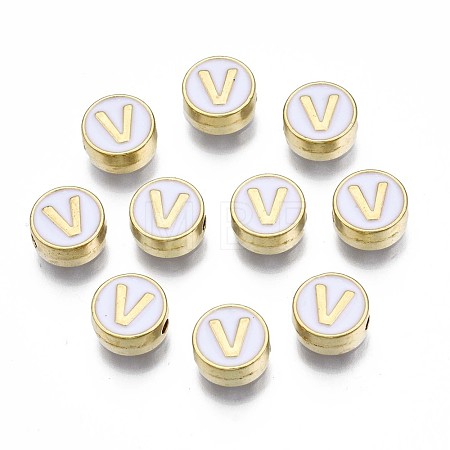 Alloy Enamel Beads ENAM-N052-006-01V-RS-1