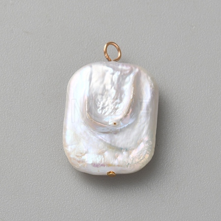 Natural Baroque Keshi Pearl Pendants KK-CJC0025-001G-10-1