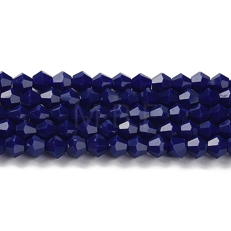 Opaque Solid Color Imitation Jade Glass Beads Strands GLAA-F029-P4mm-10-1