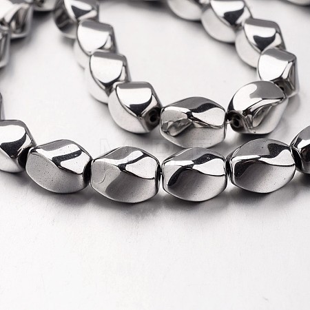 Electroplate Non-magnetic Synthetic Hematite Beads Strands G-F300-11B-01-1