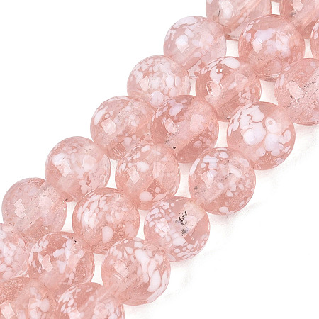 Handmade Lampwork Beads Strands LAMP-N037-07J-1
