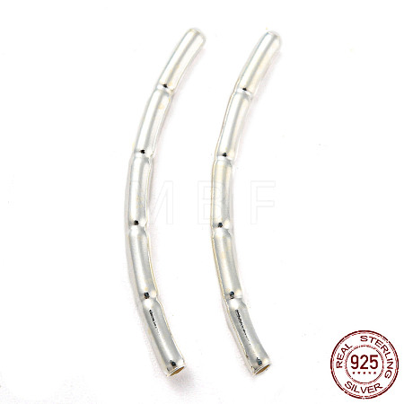 925 Sterling Silver Tube Beads STER-Z004-04C-1