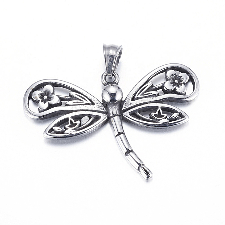 304 Stainless Steel Pendants STAS-E140-E07-1