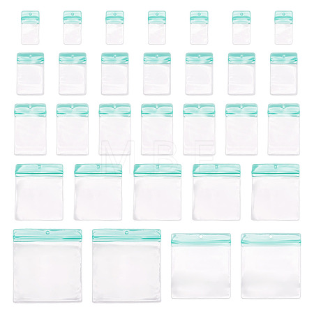 70Pcs 6 Styles Rectangle Transparence EVA Zip Top Gift Bags OPP-TA0001-25A-1