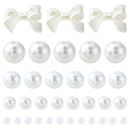 5 Style Imitation Pearl Acrylic Beads OACR-FS0001-31-1