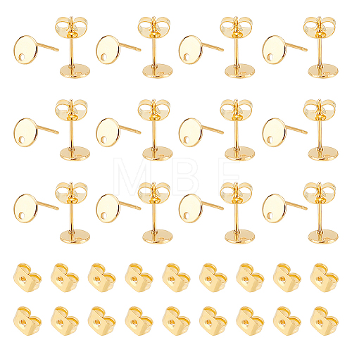 Unicraftale 40Pcs 201 Stainless Steel Stud Earring Findings STAS-UN0042-53-1