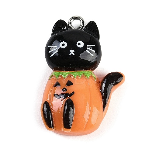 Halloween Theme Resin Pendants RESI-M046-01A-01-1