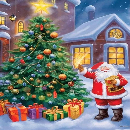 DIY Christmas Theme Diamond Painting Kits DIY-U002-02E-1