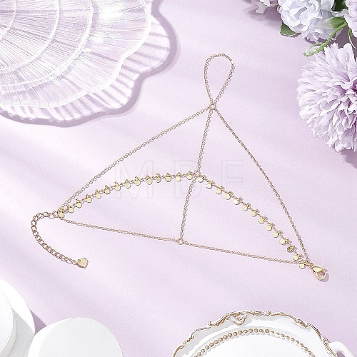 Brass Cable Chains Ring Bracelets for Women BJEW-JB11582-1