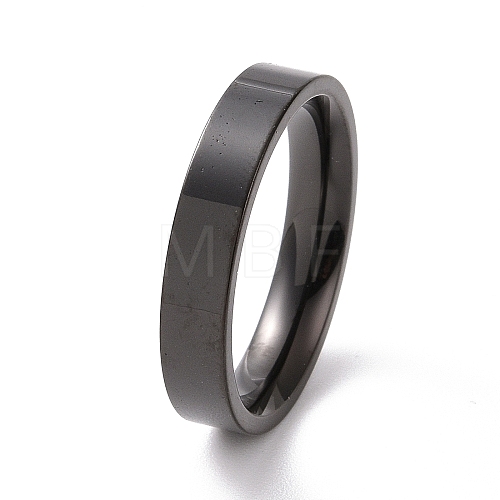 201 Stainless Steel Plain Band Ring for Women RJEW-I089-50B-EB-1