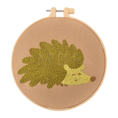 Animal Theme DIY Display Decoration Punch Embroidery Beginner Kit SENE-PW0003-073U-1