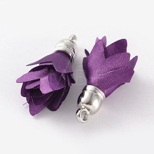 Polyester Flower Pendant Decorations CCB-L004-02B-1