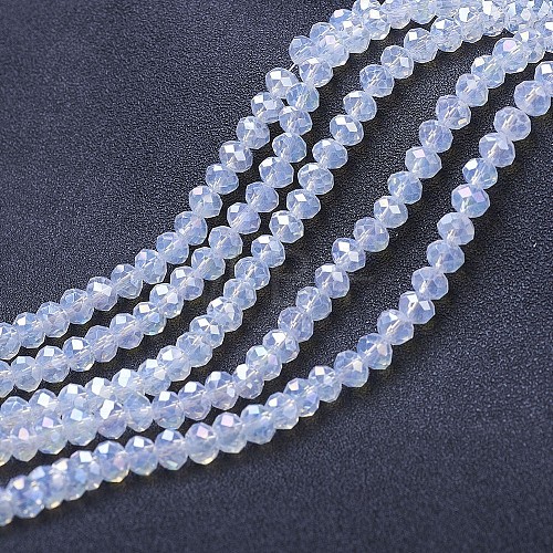 Electroplate Glass Beads Strands EGLA-A034-J10mm-B06-1