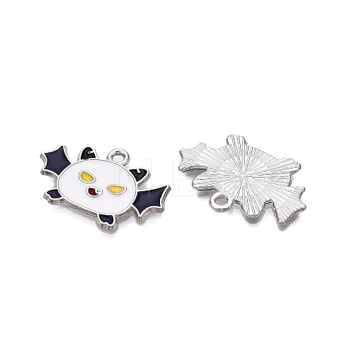 Halloween Theme Alloy Enamel Pendants ENAM-T020-08E-1