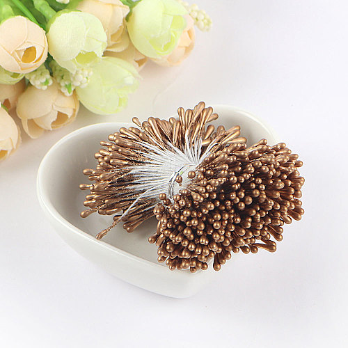 Plastic Artificial Matte Flower Core PW-WG40922-38-1