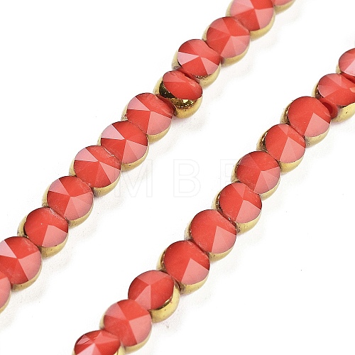 Electroplate Glass Beads Strands EGLA-C005-03C-1