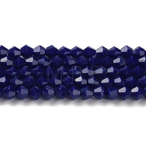 Opaque Solid Color Imitation Jade Glass Beads Strands GLAA-F029-P4mm-10-1