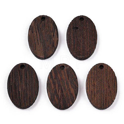 Natural Wenge Wood Pendants WOOD-T023-85A-01-1