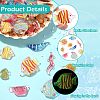 45Pcs 9 Styles Fish Transparent Resin Cabochons CRES-CJZ0009-01-3