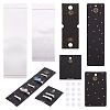 Yilisi 80Pcs 4 Style Rectangle Cardboard Jewelry Display Cards CDIS-YS0001-04-8