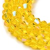 Transparent Electroplate Glass Beads Strands LS-EGLA-A039-T4mm-L22-3