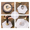 Brass Wax Seal Stamp AJEW-CP0002-04-D023-6