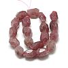 Natural Strawberry Quartz Beads Strands G-R425-13-2