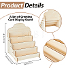 4 Tier Wooden Greeting Card Display Stand ODIS-WH0022-31-2