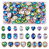  80Pcs 24 Style Oval & Heart & Rounded Rectangle Sew on Rhinestone DIY-TA0004-65-3