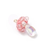 Glass Seed Beaded Jellyfish Pendants PALLOY-MZ00706-04-3