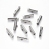 Tarnish Resistant 304 Stainless Steel Slide On End Clasp Tubes STAS-S115-01F-P-1