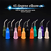 120Pcs 12 Colors Plastic Fluid Precision Blunt Needle Dispense Tips TOOL-BC0001-22-5