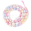 Anti-Tarnish Electroplate Glass Beads Strands GLAA-T025-29F-2