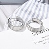 304 Stainless Steel Hoop Earrings for Women EJEW-C096-53P-4