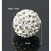 Pave Disco Ball Beads X-RB-Q195-8mm-001-1