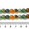 Dyed & Heated Natural Dragon Veins Agate Beads Strands G-P539-A01-07-5