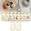 Wood Baby Closet Size Dividers AJEW-WH0352-003-3