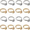 20Pcs 2 Colors Adjustable Brass Rings Findings DIY-CA0005-56-1