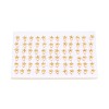 Flower Brass Natural Pearl Stud Earrings PEAR-N017-07E-4
