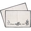 Coffee Theme Diablement Fort Cup Mats AJEW-WH0201-007-1
