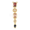 Brass Micro Pave Cubic Zirconia Big Pendants KK-K418-03B-G-1