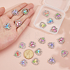 20Pcs 10 Styles Alloy Glass Pendants DIY-HS0002-04-3