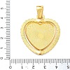 Alloy Rhinestone Pendant Cabochon Settings RB-CBA40A4-01G-02-3