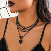 Gothic Alloy with Iron Pendant Multi Layered Chain Necklaces for Women FS-WG9D473-02-1