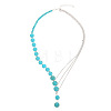 Alloy & Synthetic Turquoise Pendant Necklaces for Women FS-WGFCE16-06-2