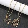 304 Stainless Steel Necklace LS-NJEW-D330-01G-01-4