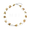Natural Shiva Eye Shell Beaded Necklaces NJEW-JN06273-3